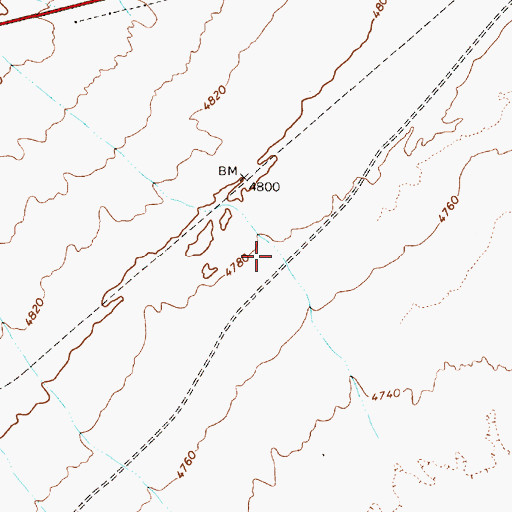 Topographic Map of Deep Wells (historical), NV