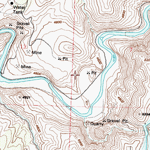 Topographic Map of Yerington Smelter (historical), NV
