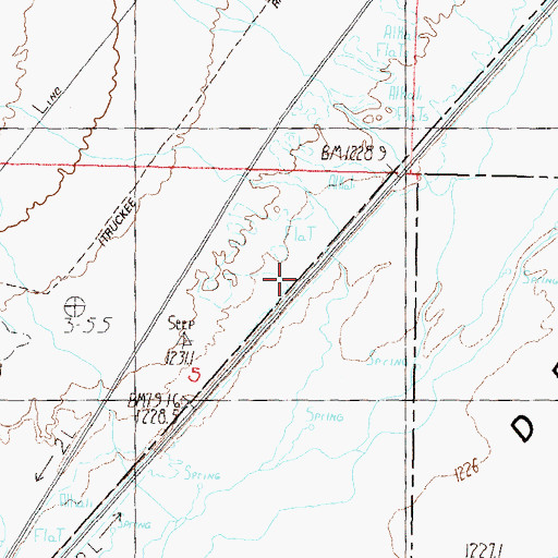 Topographic Map of Muriel (historical), NV