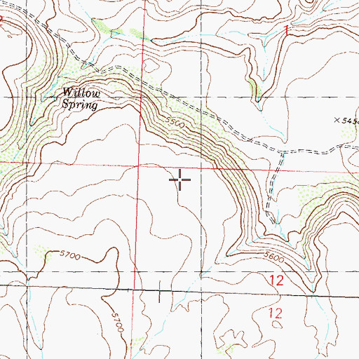 Topographic Map of Rattlesnake Spring, NV