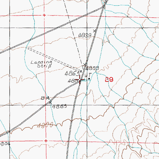 Topographic Map of Timpahute Well, NV
