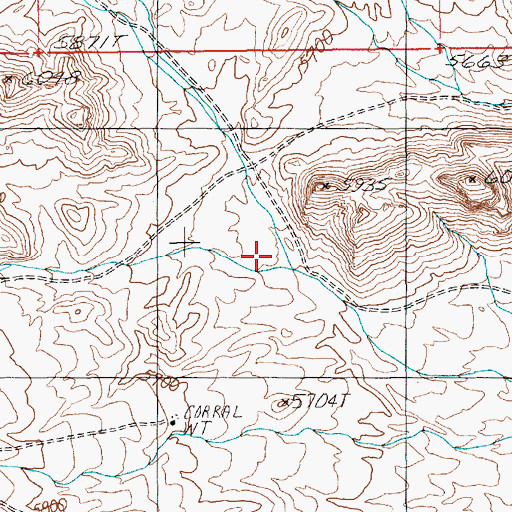 Topographic Map of Charco Pit Reservoir, NV