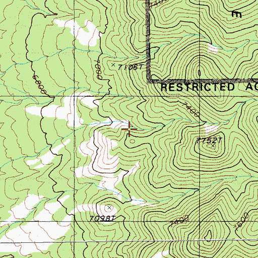 Topographic Map of Rosebud Well, NV