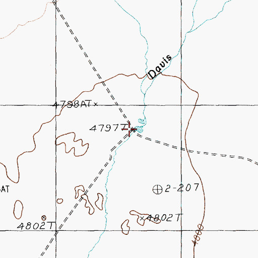 Topographic Map of Apple Reservoir, NV
