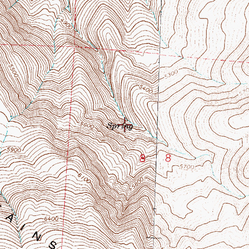 Topographic Map of Vinegar Spring, NV