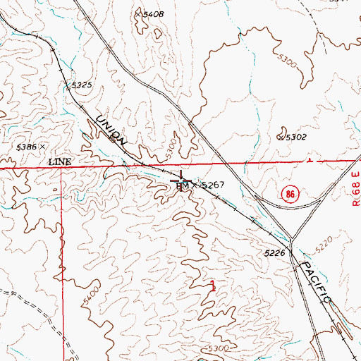 Topographic Map of Ham Lights Station, NV