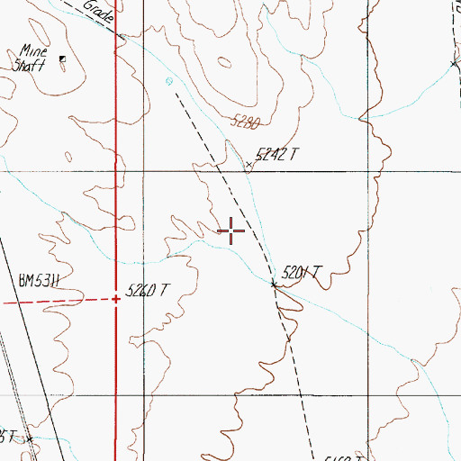 Topographic Map of Stella (historical), NV