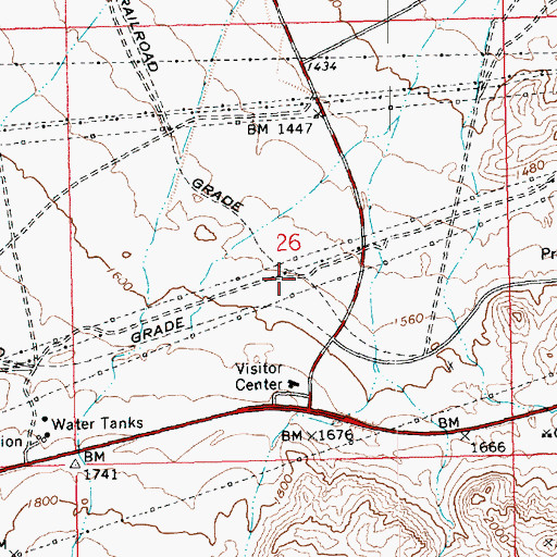 Topographic Map of Lawler (historical), NV