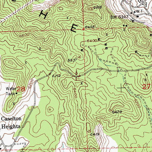 Topographic Map of Pioche Mining District, NV