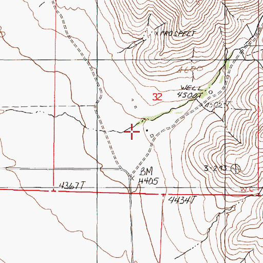 Topographic Map of Largasa Ranch, NV