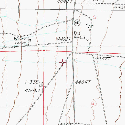 Topographic Map of Frendesen Ranch, NV