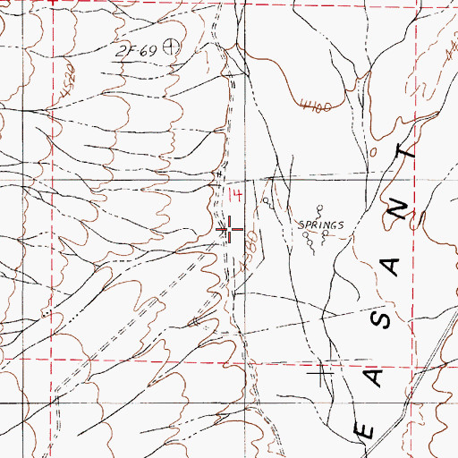 Topographic Map of Sarret Ranch, NV