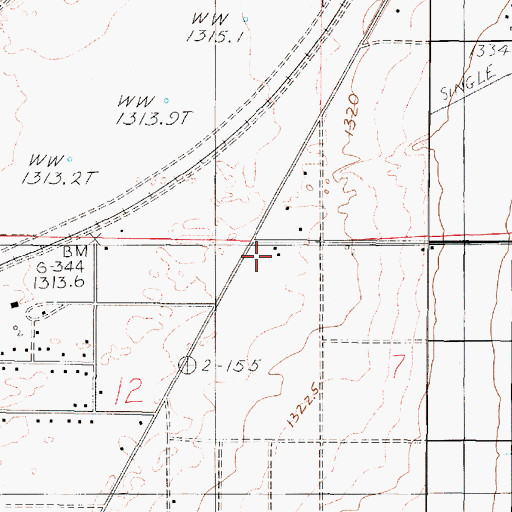 Topographic Map of S Thomas Ranch, NV