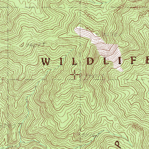 Topographic Map of Johns Peak, NV