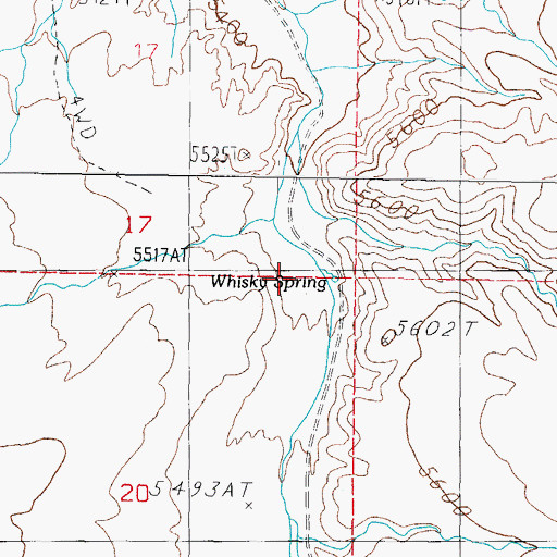 Topographic Map of Jaggersville, NV
