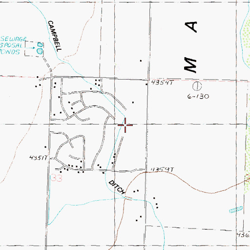 Topographic Map of Greenville, NV