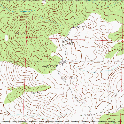 Topographic Map of Fiddlers Green, NV