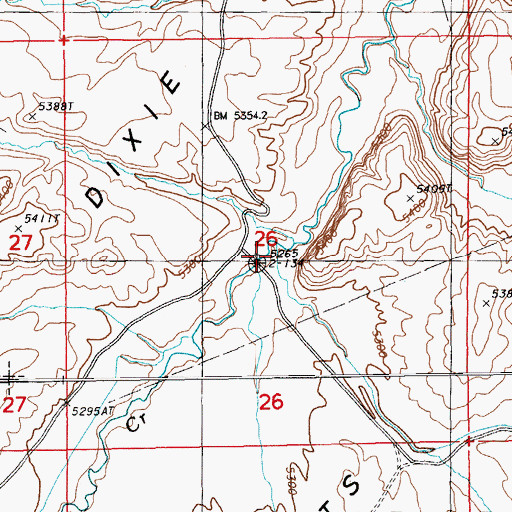 Topographic Map of Crane Stream, NV