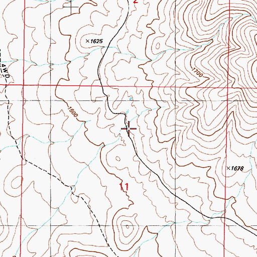 Topographic Map of South Abel Spring, NV