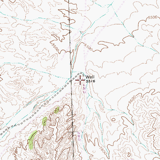 Topographic Map of Rocky Butte Well, NV