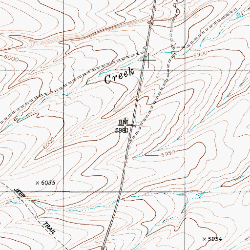 Topographic Map of Galico Ranch, NV