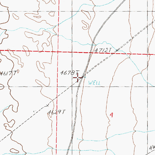 Topographic Map of Delphi Springs, NV