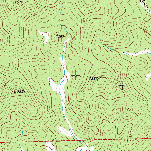 Topographic Map of Lafayette Mining District, NV