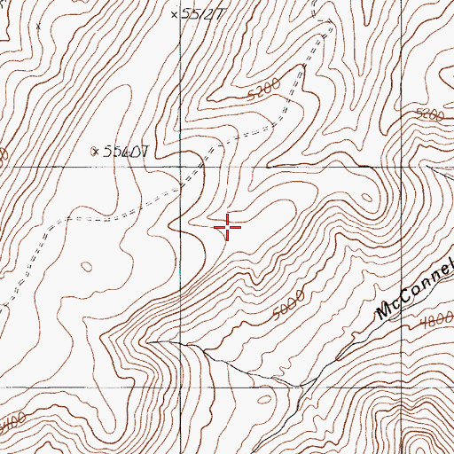 Topographic Map of Opalite Mining District, NV