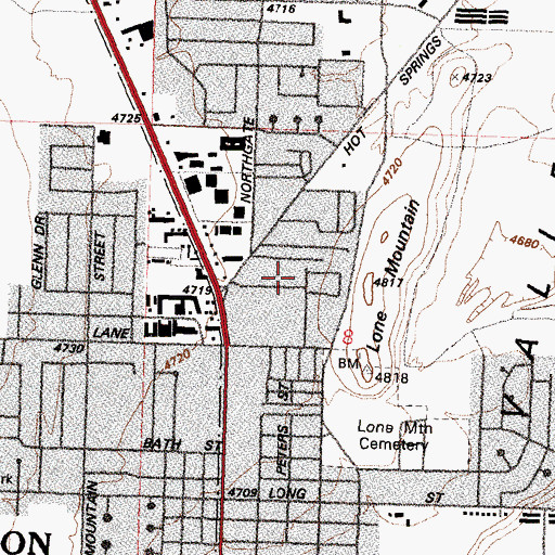 Topographic Map of Educare Academy, NV