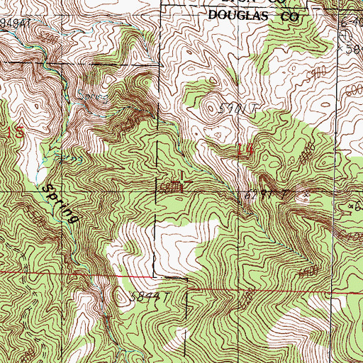 Topographic Map of Pine Grove Mining District, NV