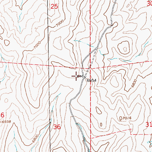 Topographic Map of Pole Canyon Creek Summit, NV