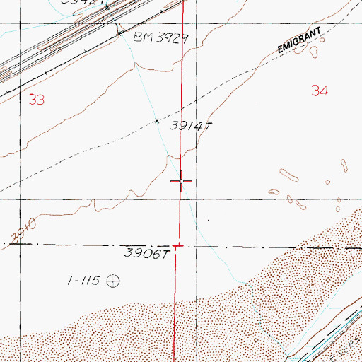 Topographic Map of Murphys Station, NV