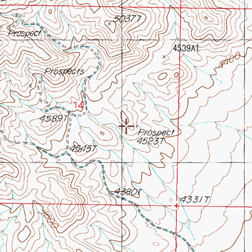 Topographic Map of Gold Plate Mine, NV