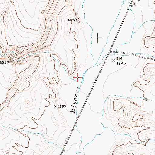 Topographic Map of Nesbitt Reservoir, NV