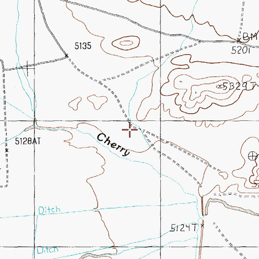 Topographic Map of Onada Reservoir, NV