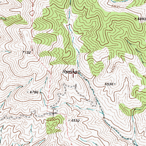 Topographic Map of La Plata Spring Number 2, NV