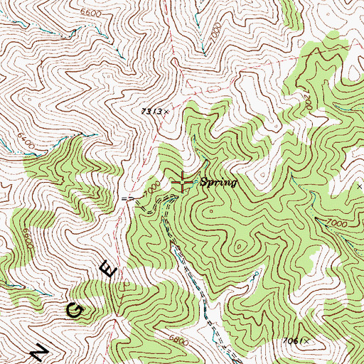 Topographic Map of La Plata Spring Number 3, NV