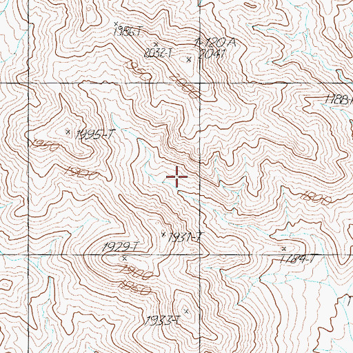 Topographic Map of Southeastern Mining District, NV