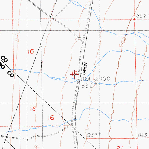 Topographic Map of Clarke Mining District, NV