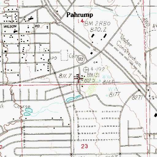 Topographic Map of Ray Thomas Well, NV