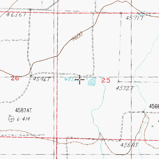 Topographic Map of Ambassador Well, NV