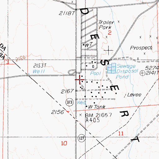 Topographic Map of Embry Well, NV