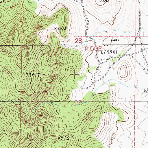 Topographic Map of Pedro Spring, NV