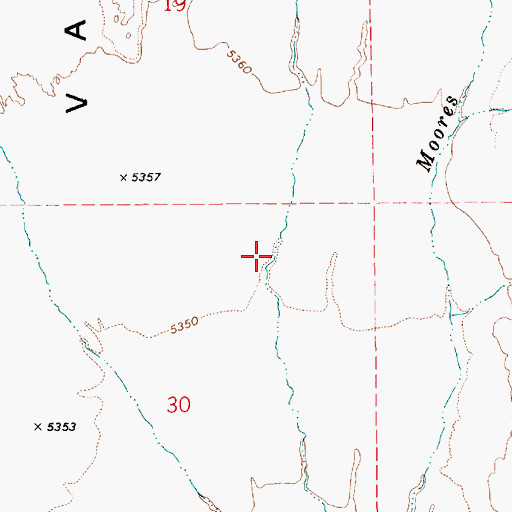 Topographic Map of Hot Creek Valley Spring, NV