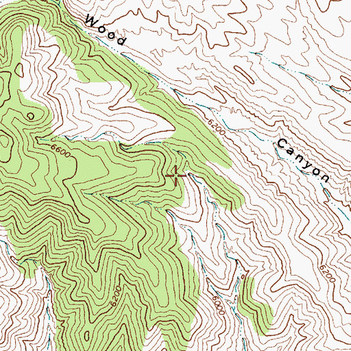 Topographic Map of Upper Spring, NV