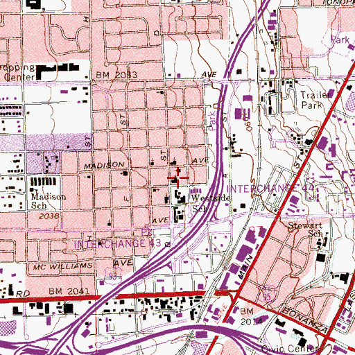 Topographic Map of Divine Providence Variety Day Home, NV
