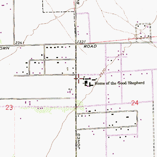 Topographic Map of Saint Judes School-Good Shepherd, NV