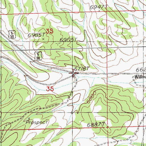 Topographic Map of San Pedro (historical), NV
