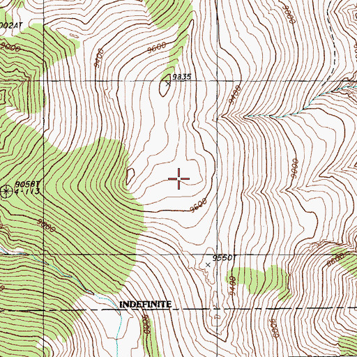 Topographic Map of Cave Creek Mining District, NV
