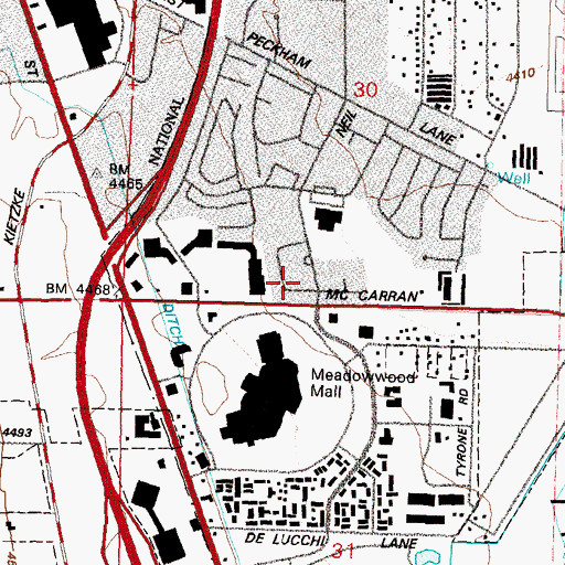 Topographic Map of A Plus Learning Center, NV